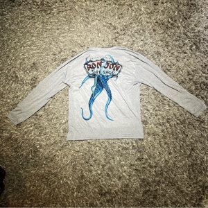 Gray Long Sleeve Ron Jon Myrtle Beach Octopus Shirt